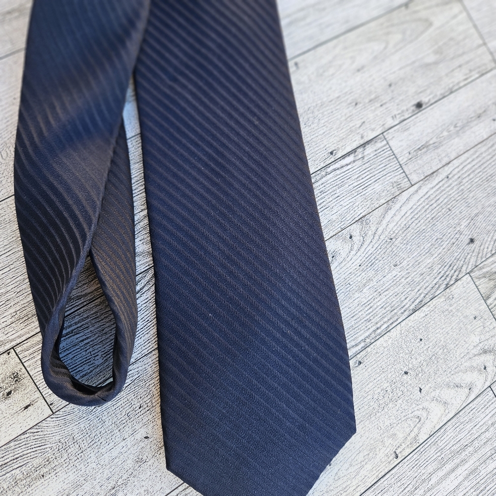 Croft & Barrow 100% Silk Tie Men's Unisex Blue Necktie